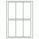 512 - Label Size 55mm x 135mm - 6 labels per sheet